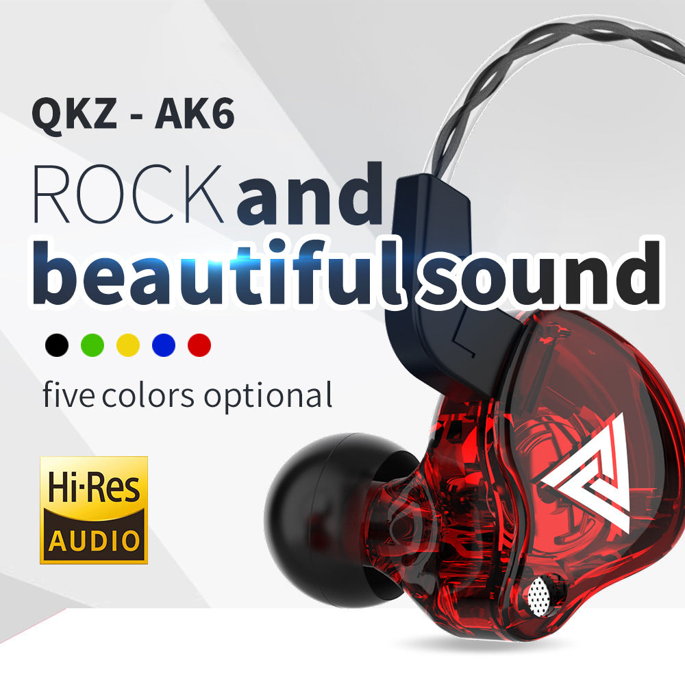 Hi-Res Audio In-Ear Monitor Earphones - Ergonomic Design, Dynamic Driver, with Mic & 3.5mm Jack red