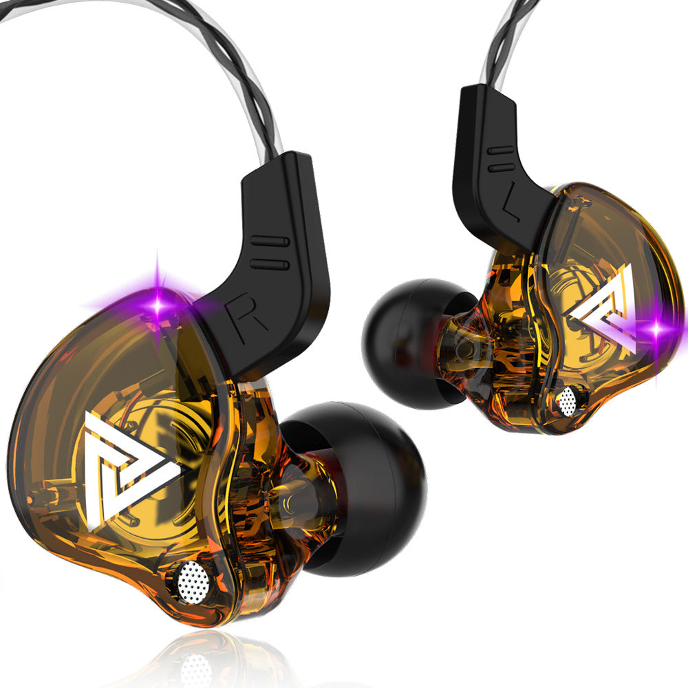 Hi-Res Audio In-Ear Monitor Earphones - Ergonomic Design, Dynamic Driver, with Mic & 3.5mm Jack yellow
