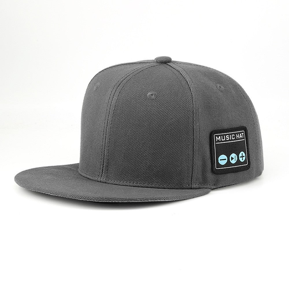 Wireless Bluetooth 5.0 Music Hat - Outdoor Speaker Cap with Mic, Sun Protection & Breathable Fabric Gray