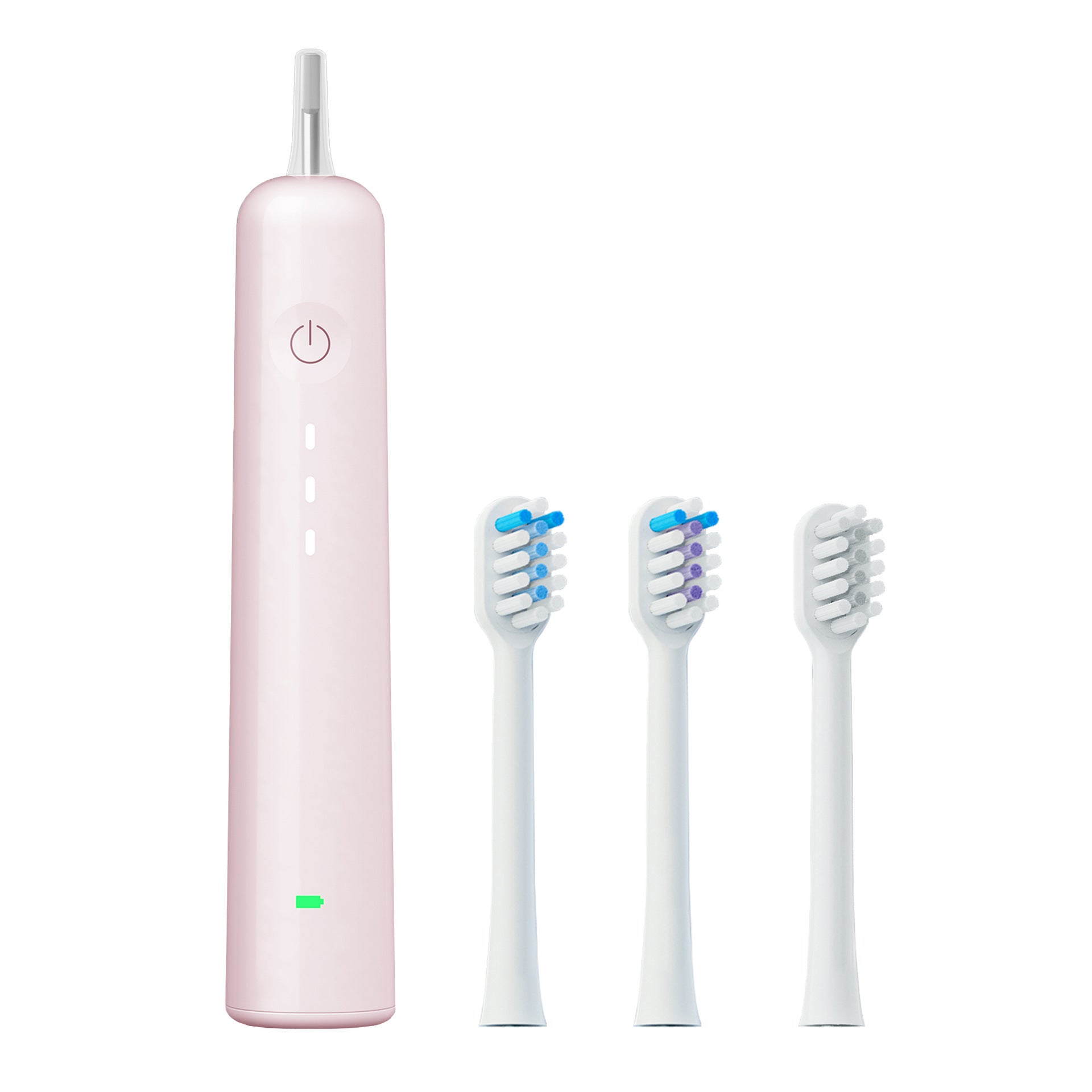 Electric Toothbrush with Ultra-Soft Gum Guard Brush Heads - IPX7 Waterproof, Ergonomic Design pink