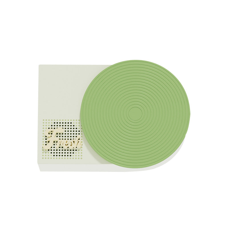 Retro Phonograph Bluetooth Speaker - Rotating Disc, Bluetooth 5.3, AUX/TF Card, 8H Playtime Pink Green
