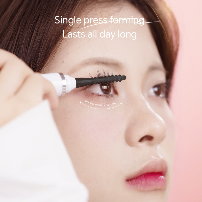 Rechargeable Heated Eyelash Curler Wand - 3 Temperature Gears, Type-C Charging, All-Day Curl Black
