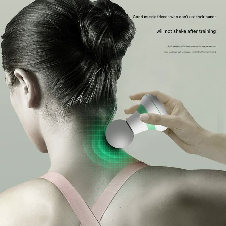 Mini Electric Fascia Massage Gun - Portable Deep Tissue Percussion Massager with Quiet Motor blue