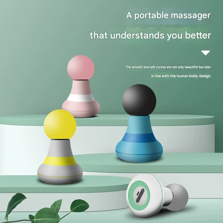 Mini Electric Fascia Massage Gun - Portable Deep Tissue Percussion Massager with Quiet Motor Yellow