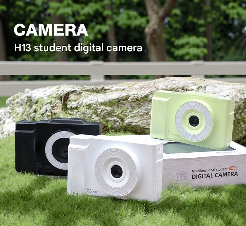 48MP Student Digital Camera with 180 Flip Screen & 3-Setting Fill Light Green