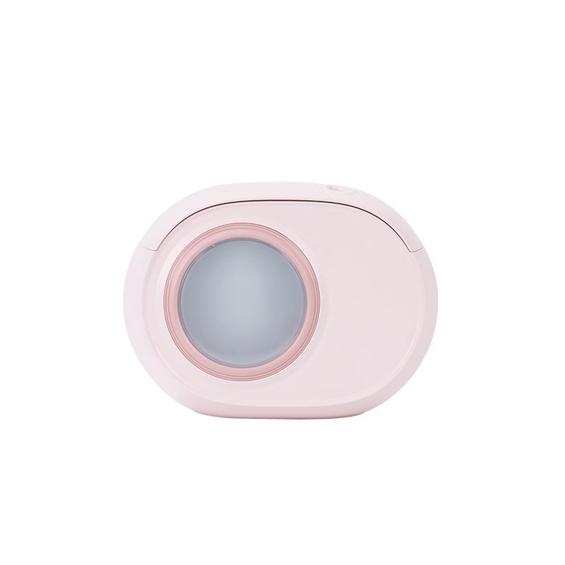 Compact Dual-Nozzle Humidifier with Ambient Light - USB-C Rechargeable, Two Mist Modes Pink