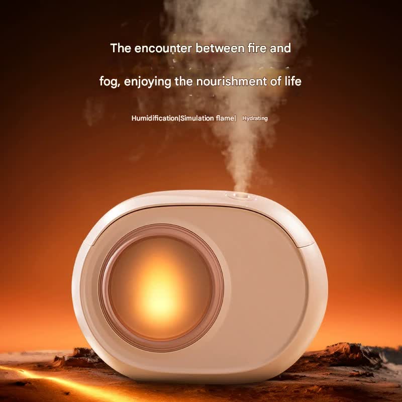 Compact Dual-Nozzle Humidifier with Ambient Light - USB-C Rechargeable, Two Mist Modes Pink