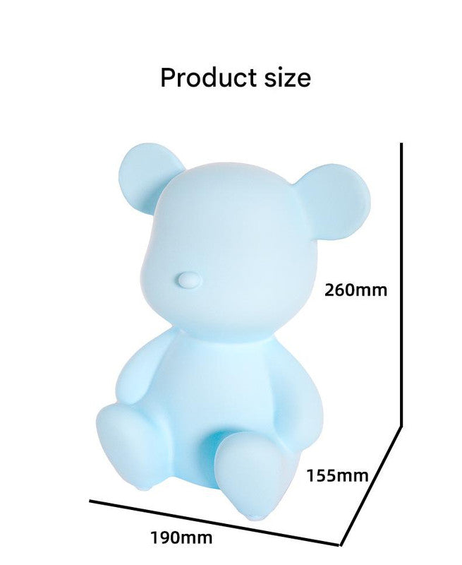 Adorable Cartoon Bear Bluetooth Speaker - Portable Wireless Audio with Long Battery Life & Stylish Design Blue
