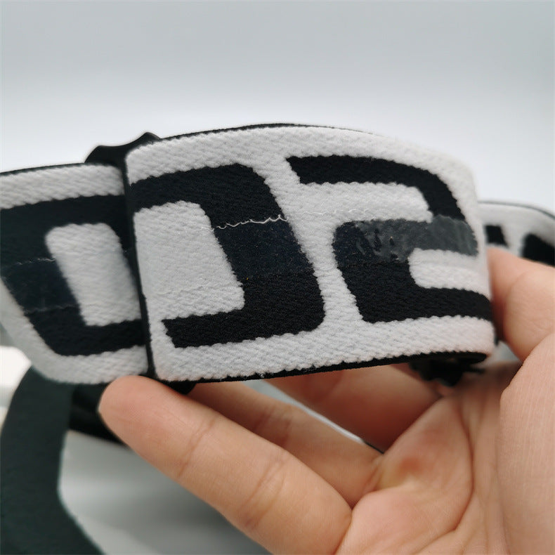 Performance Motocross & Off-Road Goggles - Increased Impact Protection with Lens Lock System White and red frame transparent piece