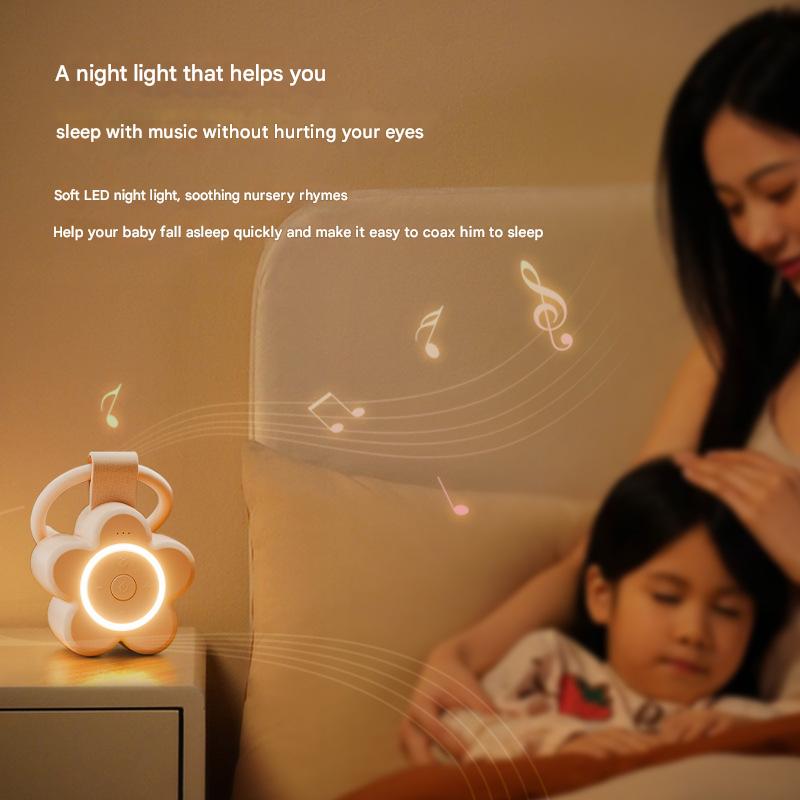 Portable White Noise Sleep Aid & Night Light - Soothing Sounds Matcha color