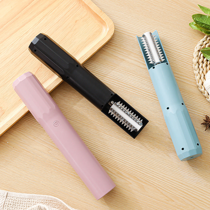 Electric Fish Scaler - Waterproof, Stainless Steel, Brushless Motor, Infinitely Variable Speed black