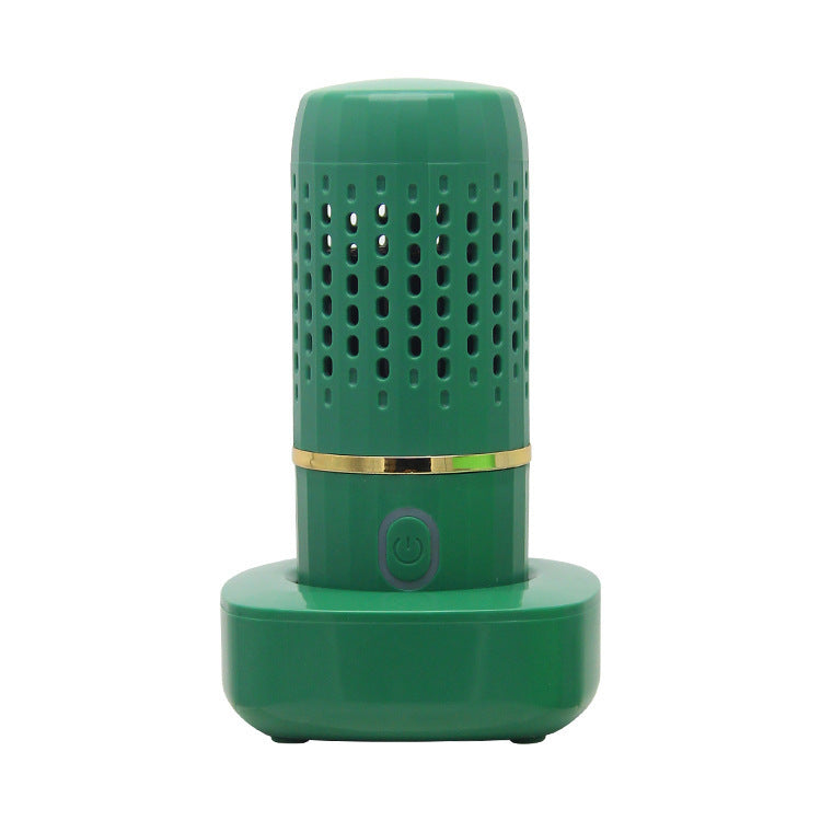 Wireless Fruit & Vegetable Purifier - Electrolytic Cleaning, Removes Residue, IPX7 Waterproof green