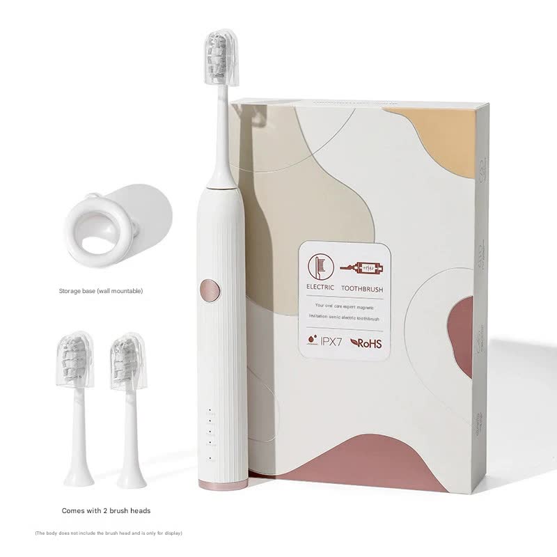 Advanced Sonic Electric Toothbrush - 8 Modes, Long Battery Life 300 Days Standby , Gentle & Effective Cleaning Milk tea white