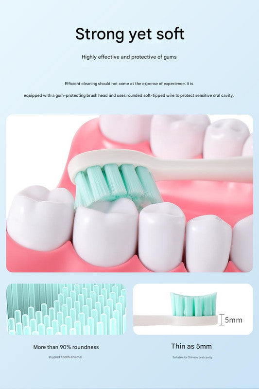 Advanced Sonic Electric Toothbrush - 8 Modes, Long Battery Life 300 Days Standby , Gentle & Effective Cleaning Milk tea white