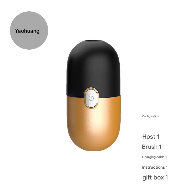 Mini Electric Rotary Shaver - IPX7 Waterproof, 2 Speed Modes, 90-Day Battery Life, USB Rechargeable Yellow