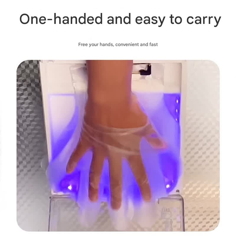 Automatic Disposable Glove Dispenser Machine with UV Sterilization - Quick & Hygienic Gloving,Gloves not included pink