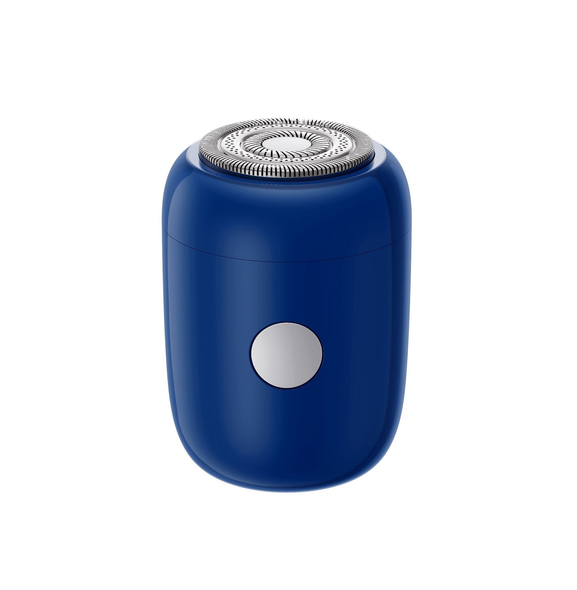 Mini Portable Electric Shaver - IPX7 Waterproof, Self-Sharpening Blades, 30-Day Battery, Travel Lock Dark blue