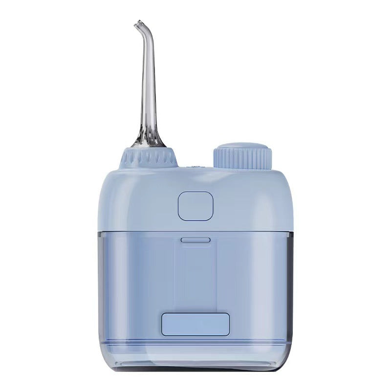 Ultra-Compact Mini Portable Water Flosser - IPX7 Waterproof, USB Rechargeable with Retractable Nozzle blue