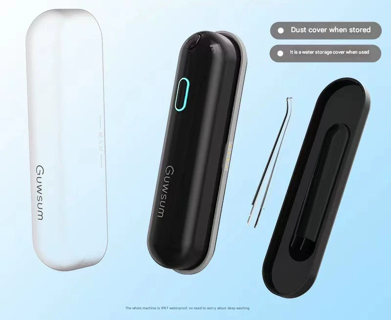Mini Portable Oral Irrigator - IPX68 Waterproof, UV Sterilization, 3 Modes, Magnetic Charging Gray
