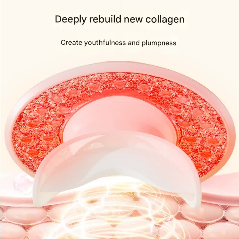 Lip Plumping & Anti-Aging Device with Red Light Therapy - Moisturizing & Wrinkle Reduction white