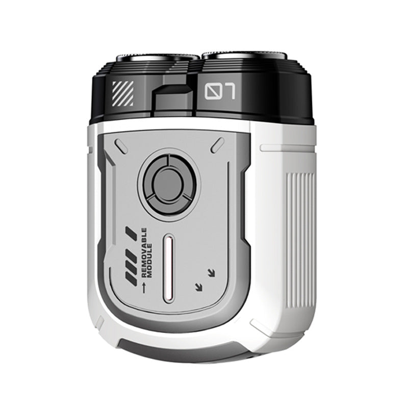 K002 Mini Electric Shaver - 3D Floating Head, IPX7 Waterproof, Type-C Charging, 70 Min Runtime Product Description white