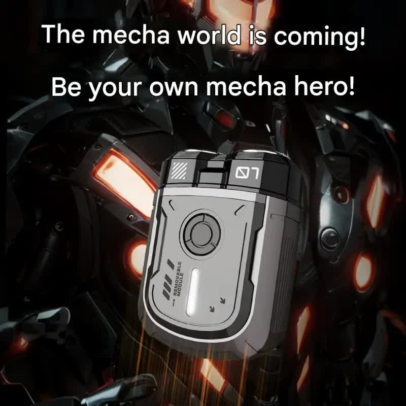 K002 Mini Electric Shaver - 3D Floating Head, IPX7 Waterproof, Type-C Charging, 70 Min Runtime Product Description white