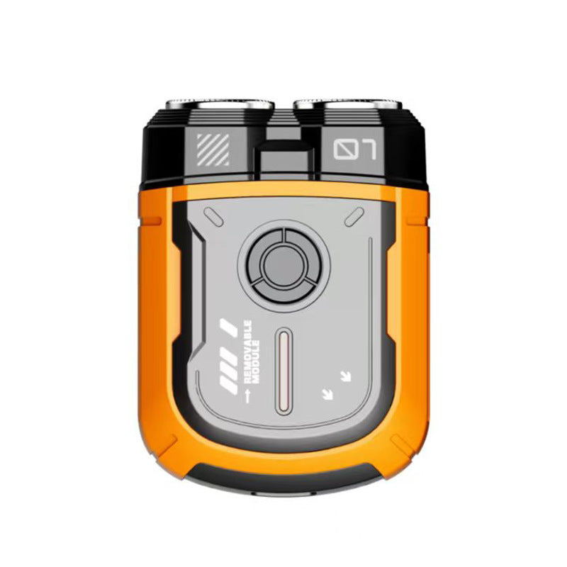 K002 Mini Electric Shaver - 3D Floating Head, IPX7 Waterproof, Type-C Charging, 70 Min Runtime Product Description Orange