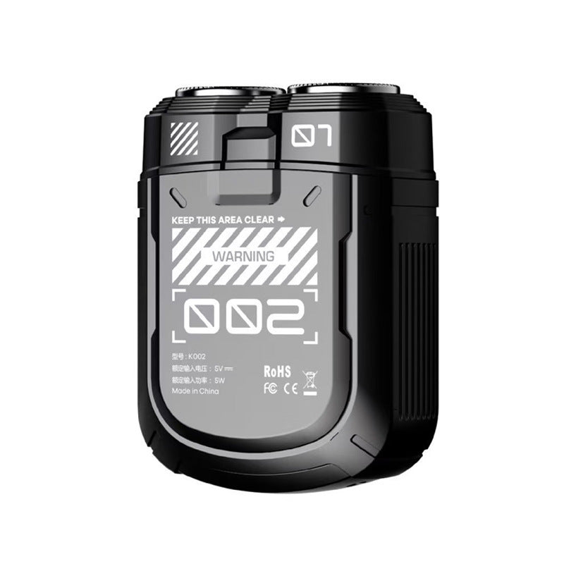 K002 Mini Electric Shaver - 3D Floating Head, IPX7 Waterproof, Type-C Charging, 70 Min Runtime Product Description Black