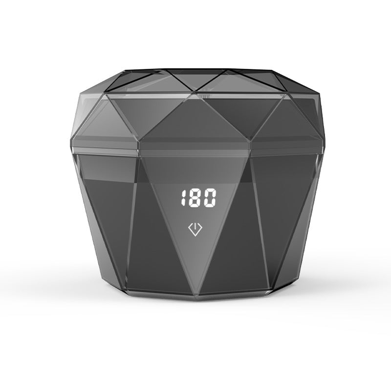 Portable Ultrasonic Cleaner with UV Sterilization - 45kHz, 2 Modes, 180ml, 4000mAh Rechargeable Black