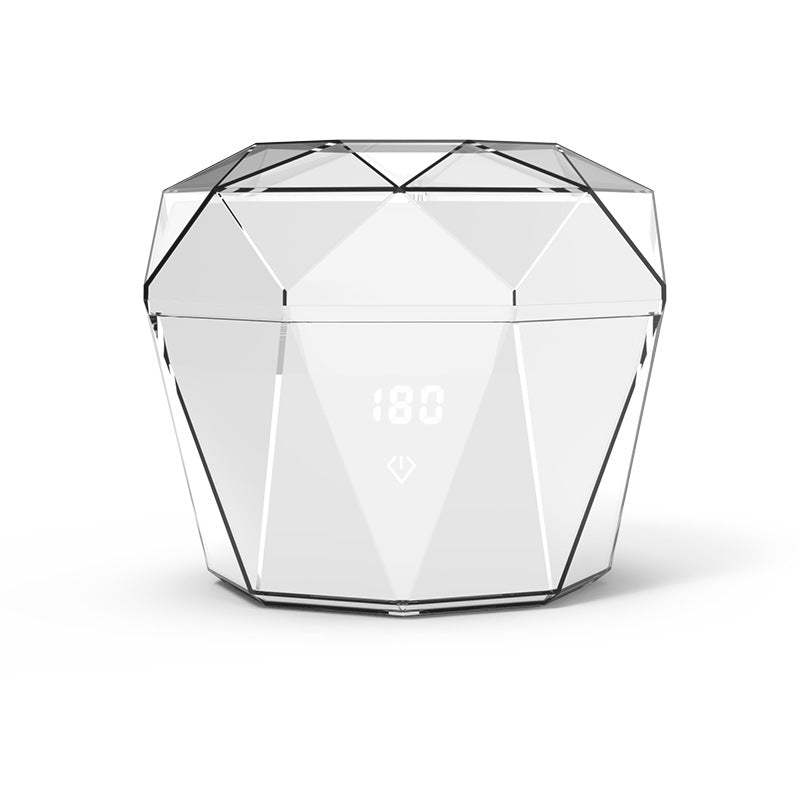 Portable Ultrasonic Cleaner with UV Sterilization - 45kHz, 2 Modes, 180ml, 4000mAh Rechargeable White