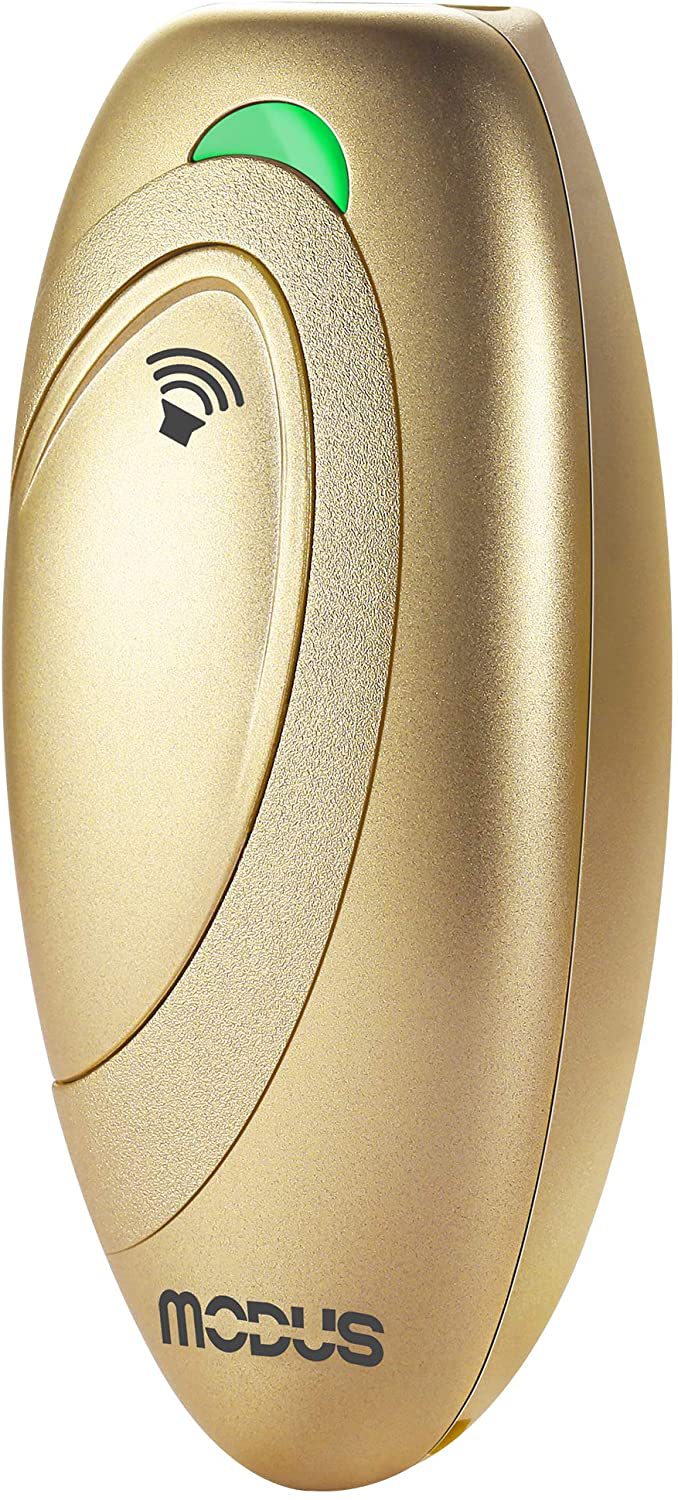 Ultrasonic Dog Bark Control & Training Aid - Handheld Anti-Barking Device, 100% Safe with Low Battery Indicator gold