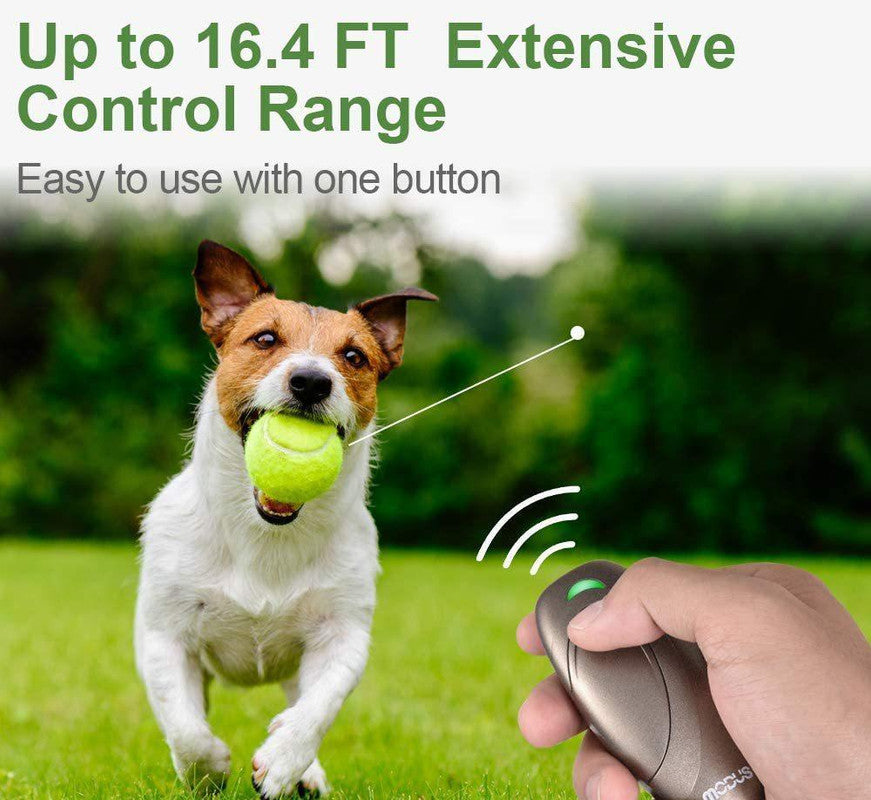 Ultrasonic Dog Bark Control & Training Aid - Handheld Anti-Barking Device, 100% Safe with Low Battery Indicator Brown