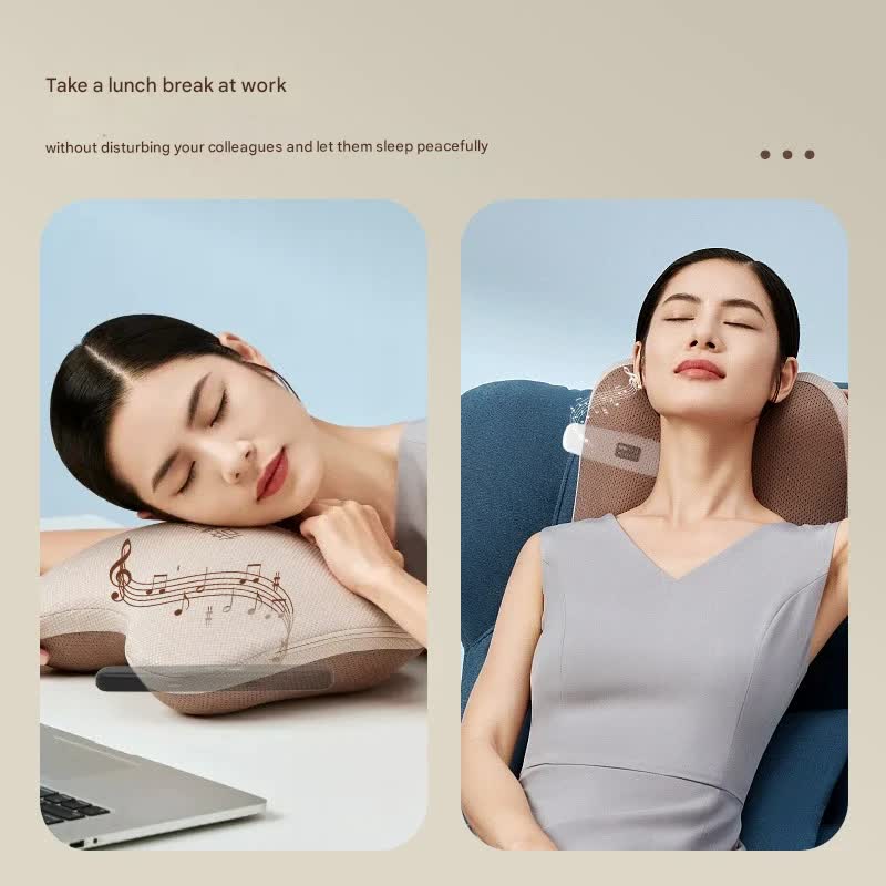 Under-Pillow Bone Conduction Sleep Sound Device - Bluetooth 5.3, TF Card, 8H Playtime & Timer Pink