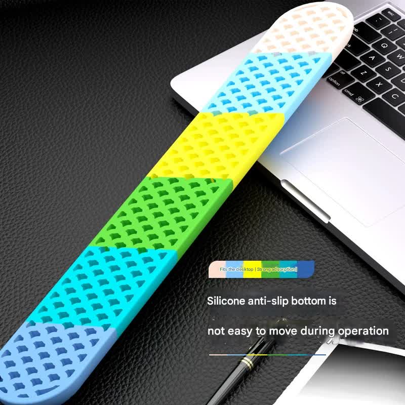 Ergonomic Keyboard & Mouse Wrist Rest Set - Soft Silicone, Non-Slip Base, Comfortable Support green