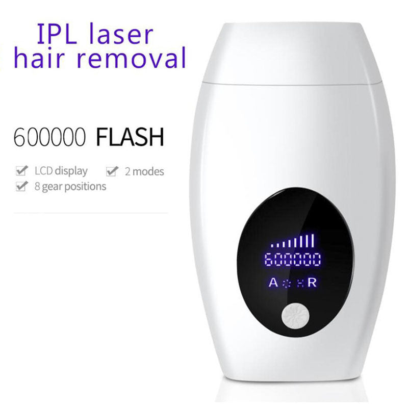 IPL Laser Hair Removal Device - 600,000 Flashes, 8 Intensity Levels, LCD Display & 2 Modes Dark green