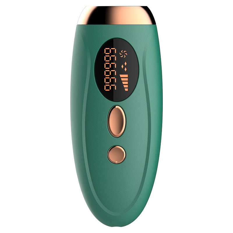 Advanced IPL Home Hair Removal System - 990K Flashes, 5 Levels, Auto/Manual Mode for Silky Skin Dark green
