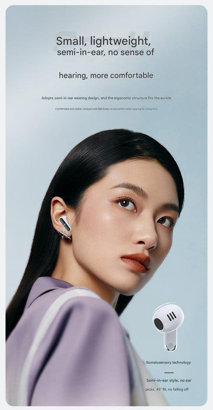 TWS Wireless Earbuds with Bluetooth 5.3 - 13mm Drivers, 21H Playtime, LED Charging Case white