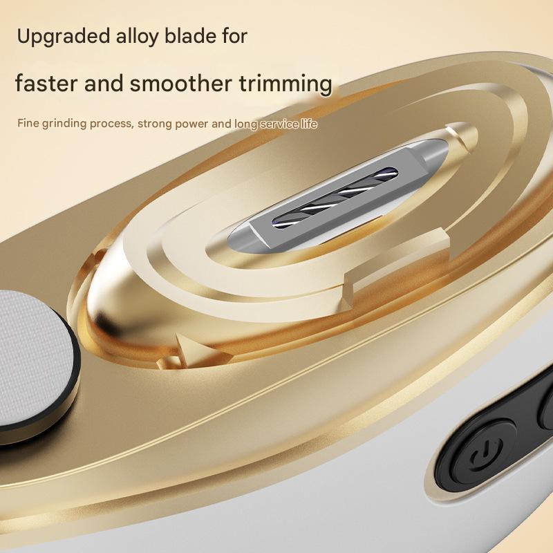 Electric Nail Clipper & Grinder - 2-in-1 Automatic Trimmer with 2 Speeds, Type-C Charging, Safe for All Ages Orange