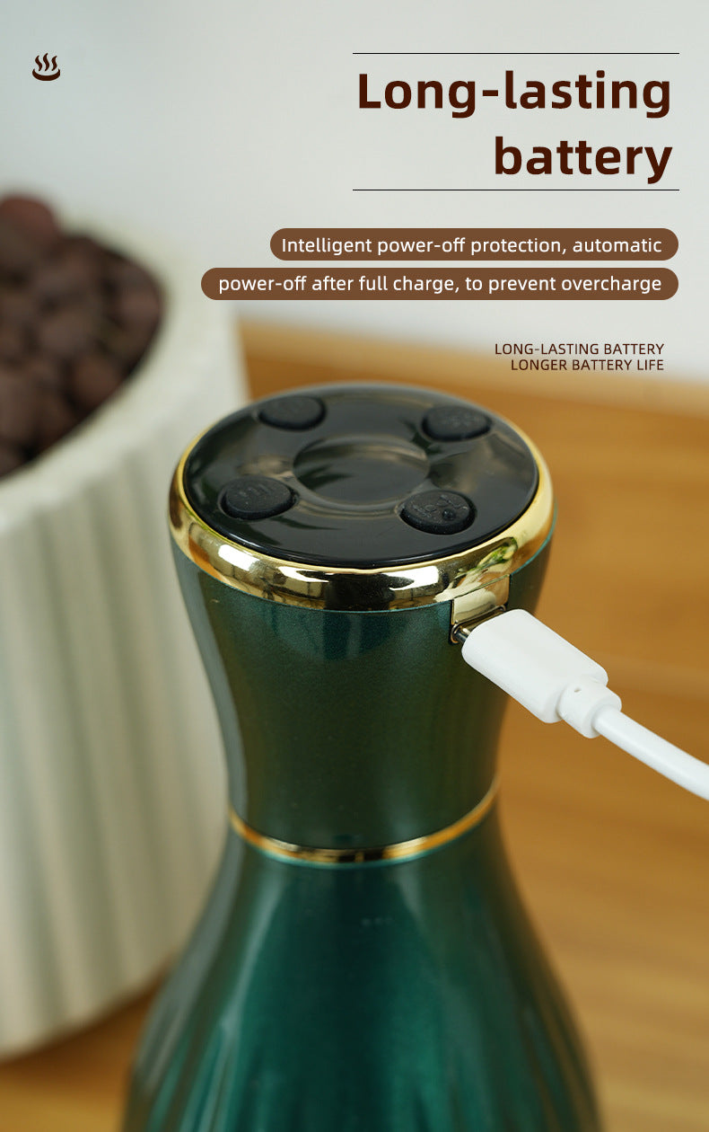 White Portable Electric Cupping Therapy Device - Adjustable Intensity & Heat