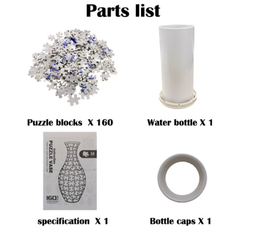 Unique 3D Puzzle Vase with Built-in Water Holder - Fun DIY Project Autumn