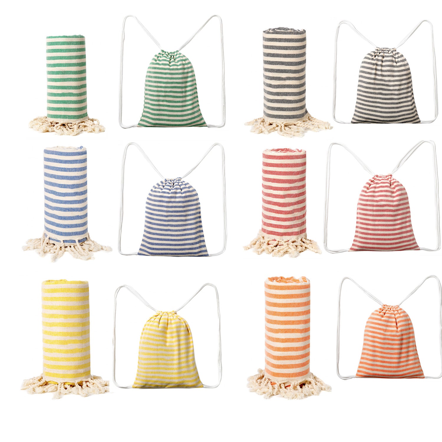 Yellow Chic Lightweight Nylon Drawstring Tote Bag - Multi-Pocket Casual Shoulder & Crossbody