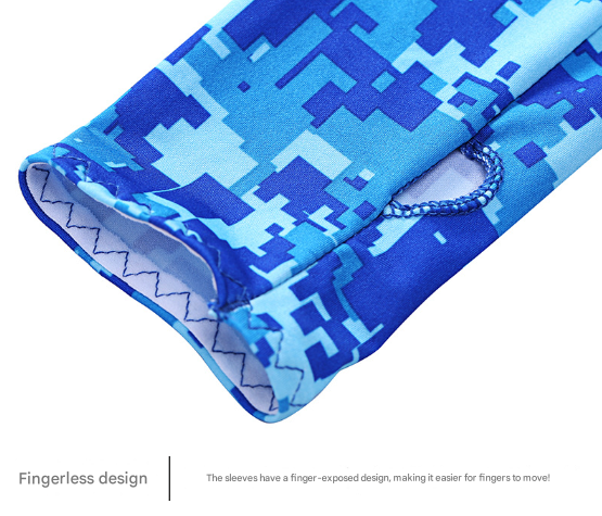 2 Sets Orange Camouflage Cooling UV Protection Set - 2 Skull Cap, 2 Neck Gaiter & 4 Arm Sleeves for Outdoor Sports