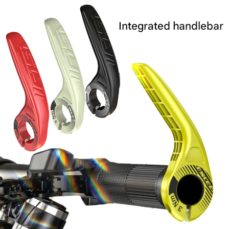 Light Green Ultralight Ergonomic Bike Bar Ends - High-Strength Composite Horn Grips 22.2mm