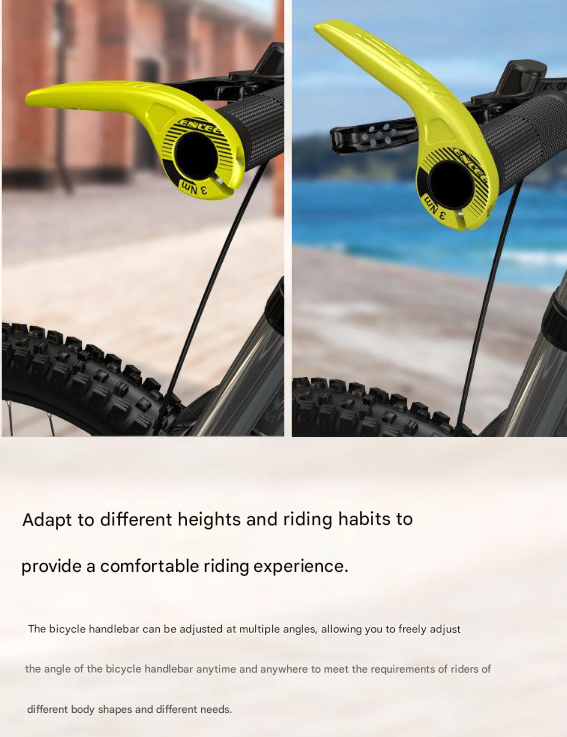 Light Green Ultralight Ergonomic Bike Bar Ends - High-Strength Composite Horn Grips 22.2mm