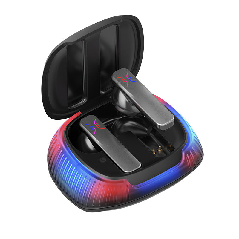 Black Smart AI Translator Earbuds - Bluetooth 5.3, Noise Reduction & LED Charging Case