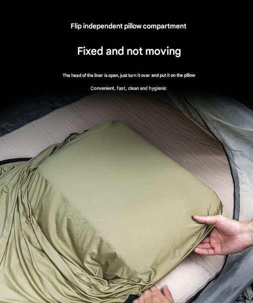 Grey Ultra-Stretch Sleeping Bag Liner - Portable & Lightweight Envelope Sleep Sack for Camping & Travel