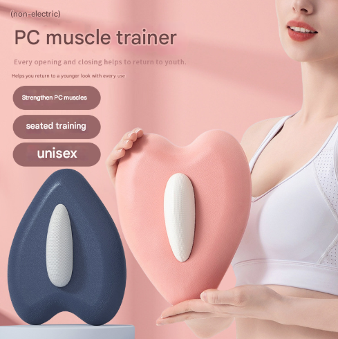 Pink Ergonomic Pelvic Floor Strengthener - Inner Thigh & Hip Trainer for Men and Women Non-electric