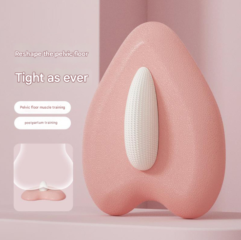 Pink Ergonomic Pelvic Floor Strengthener - Inner Thigh & Hip Trainer for Men and Women Non-electric