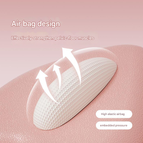 Pink Ergonomic Pelvic Floor Strengthener - Inner Thigh & Hip Trainer for Men and Women Non-electric