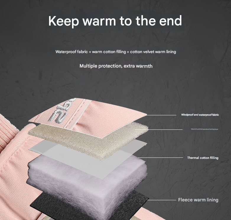 Women's Pink Top-Rated Waterproof Touchscreen Ski Gloves - Fleece-Lined for Men & Women